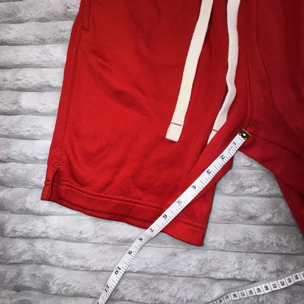 Hollister Shorts Mens‎ Medium Surfing Division Red Lifeguard Varsity Letters